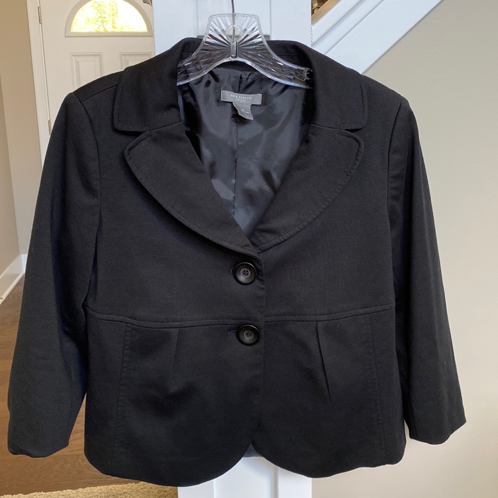 Black Two Button Blazer